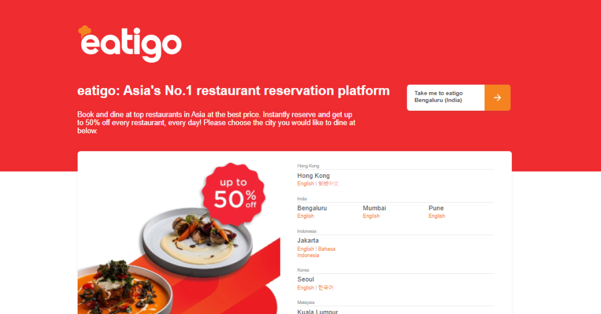 The Creation of your Favorite Restaurant Booking App – Eatigo